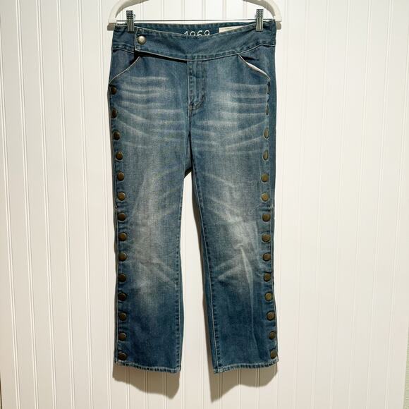 GAP Denim - Vintage Y2K GAP Low Rise Jeans Studded Crossover Waist Size 8